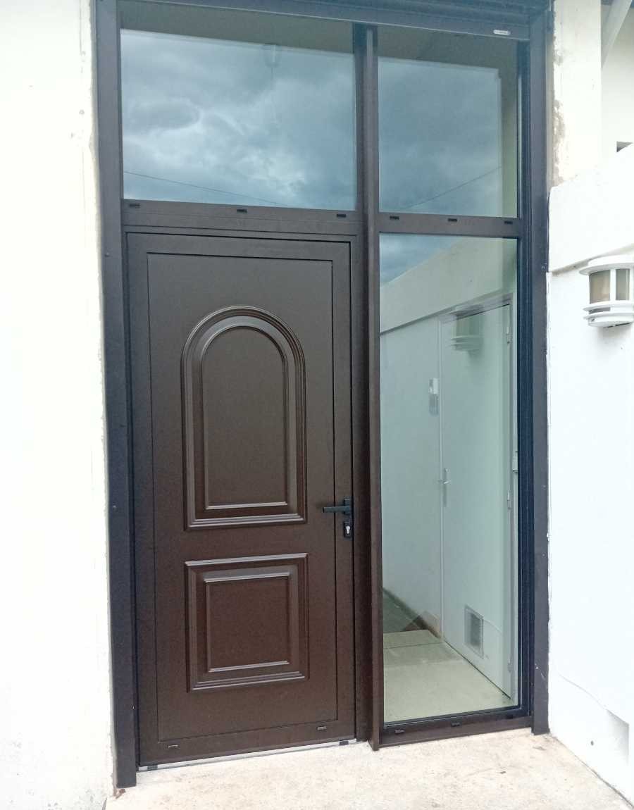 Pose porte et chassis vitré